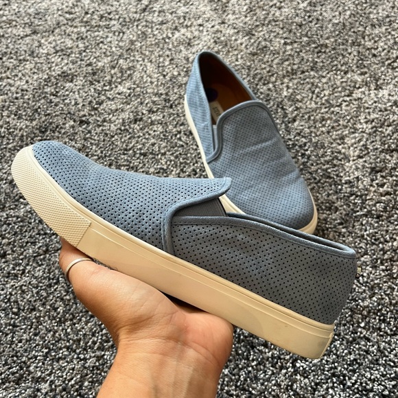 Steve Madden Blue Suede Sneakers - Picture 3 of 5